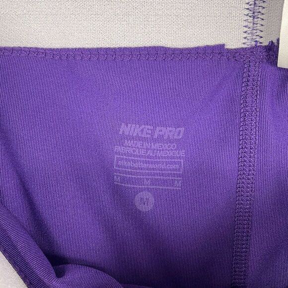 NIKE Dri Fit Pro Base Layer Womans Capri Athletic Medium Purple - Picture 4 of 10